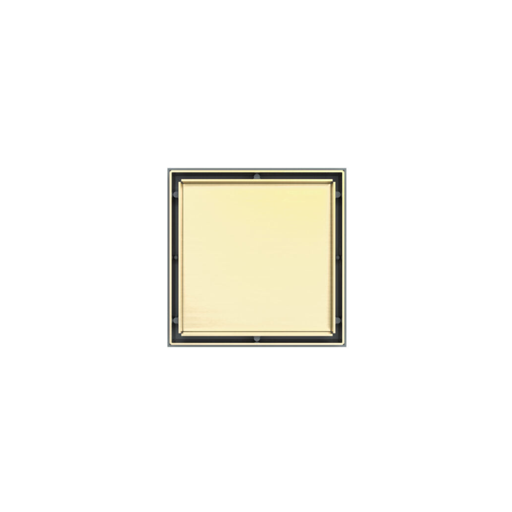 Tile Insert Floor Waste 100mm Outlet Brushed Gold - NRFW002BG