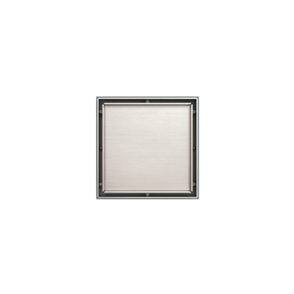 Tile Insert Floor Waste 100mm Outlet Brushed Nickel - NRFW002BN