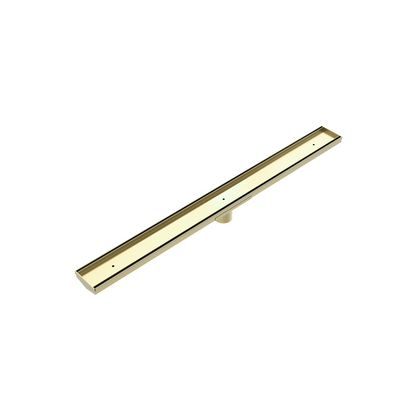 Tile Insert V Channel 900x106mm Floor Grate 90mm Outlet Brushed Gold - NRFG001HSBG