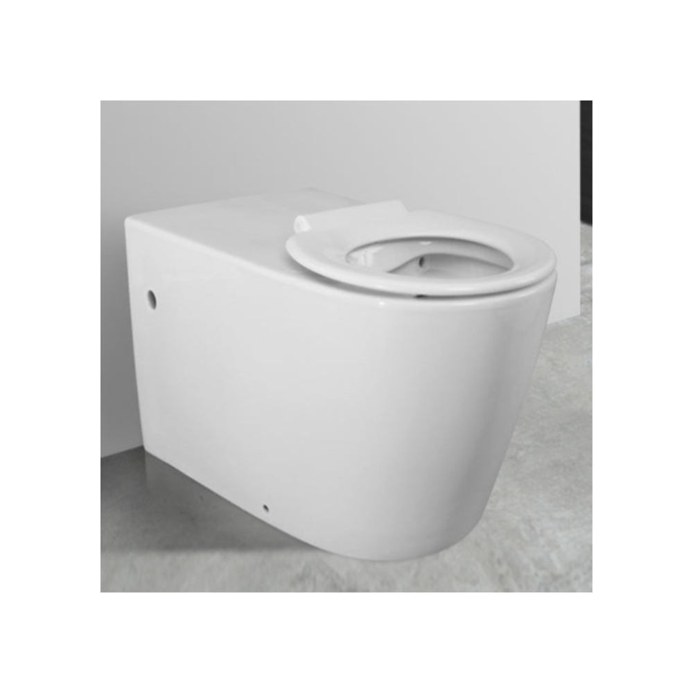 Toilet Pan 800mm AS1428.1 DDA - Blue Seat - HDC692-HEBTB