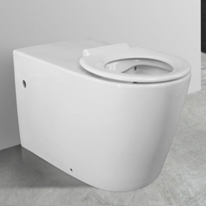 Toilet Pan 800mm AS1428.1 DDA - White Seat - HDC692-HEBTW