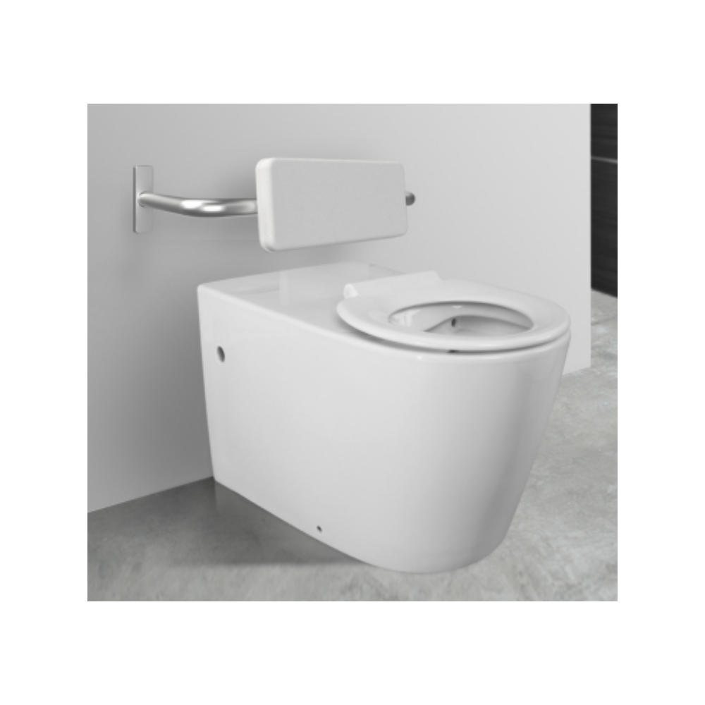 Toilet Pan 800mm AS1428.1 DDA - White Seat - HDC692-HEBTW