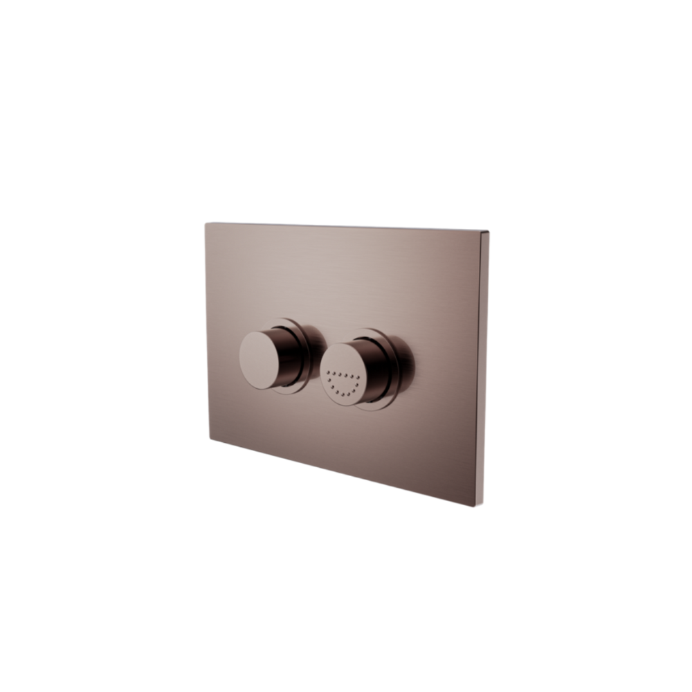 Toilet Raised Flush Button Panel AS1428.1 DDA Accessible Pneumatic for G30035 Cistern Brushed Bronze - NRCRPL002BZ
