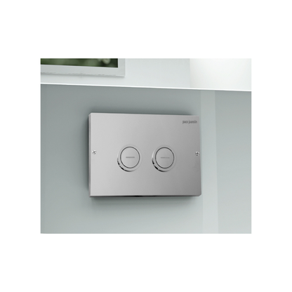 Toilet Robust Care Flush Button Panel Pneumatic For PJ-G30035 II Cistern Chrome - PJ-GRB001-SS