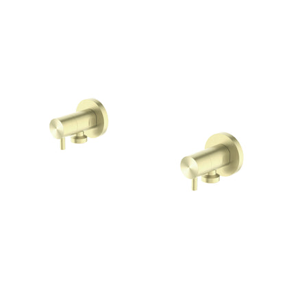 WASHING MACHINE TAP SET BRUSHED GOLD