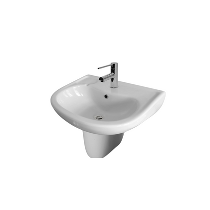 Washbasin 500mm Wall Mount Ceramic - White - ECE3039W