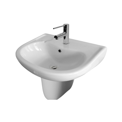 Washbasin DDA AS1428.1 Accessible Care 500mm Wall Mount Ceramic White - ECE3039W