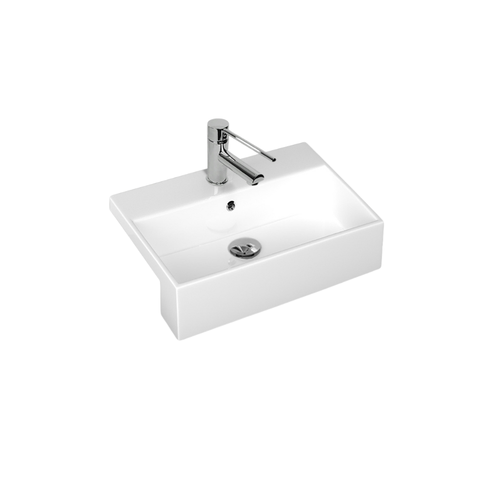 Washbasin Purity Semi Recessed Ceramic 500mm -  ISV-10PL52050SV