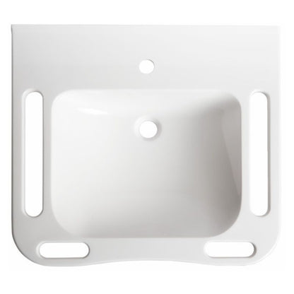 Washbasin Solid Surface Resin 600mm Gloss White