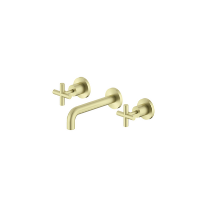 X Plus Wall Basin Set 180mm Brushed Gold - NR201607BBG