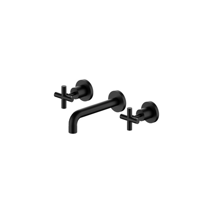 X Plus Wall Basin Set 180mm Matte Black - NR201607BMB