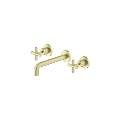 X Plus Wall Basin Set 215mm Brushed Gold - NR201607ABG