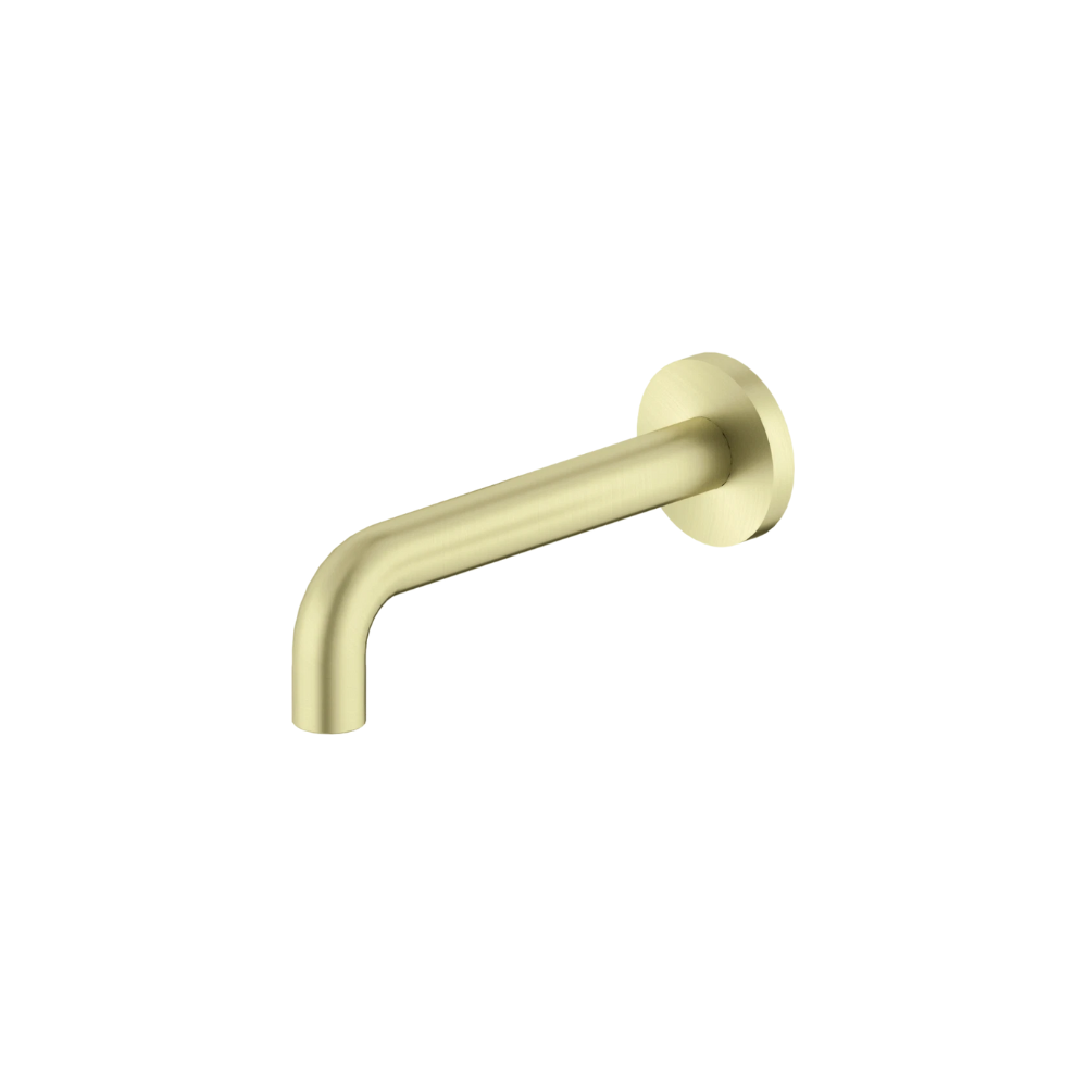 X Plus Wall Basin Set Spout Only 215mm Brushed Gold - NR201607ASBG
