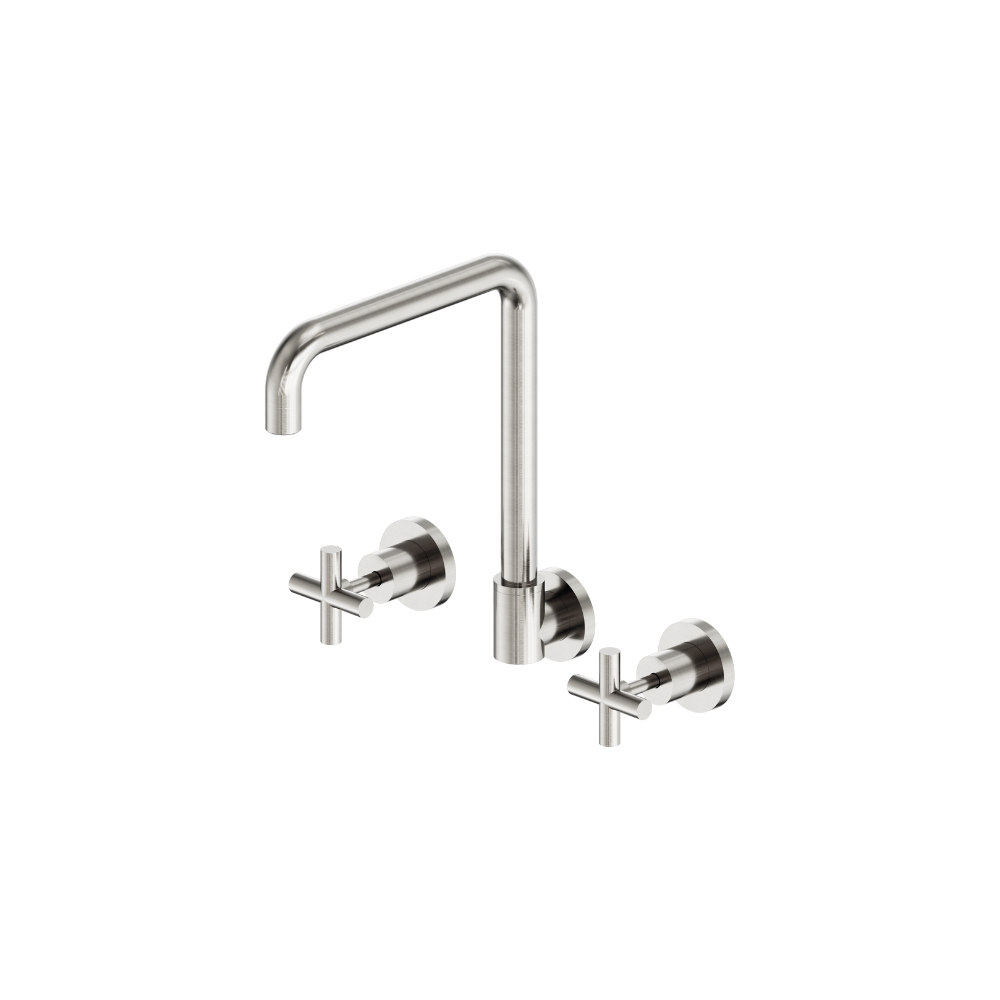 X Plus Wall Kitchen Set Swivel Spout Brushed Nickel - NR201607BN