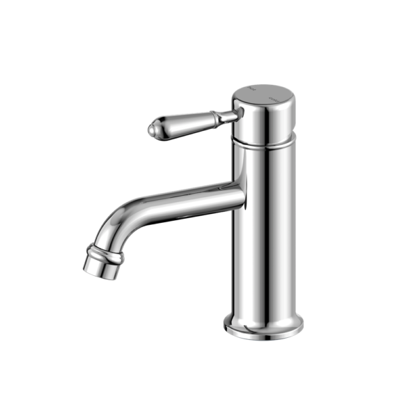 York Straight Basin Mixer With Metal Lever Chrome - NR692101b02CH