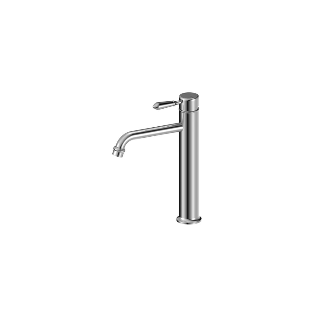 YORK STRAIGHT TALL BASIN MIXER WITH METAL LEVER CHROME