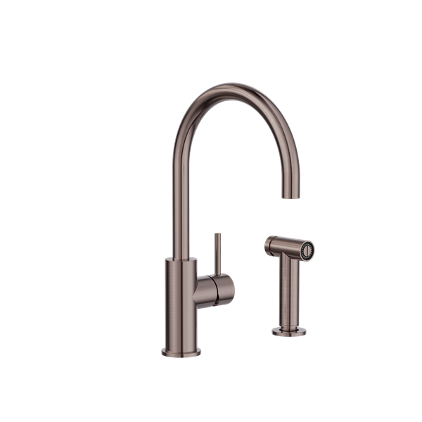 Zen SS316L Kitchen Mixer With Hand Spray Brushed Bronze - NR162208BZ