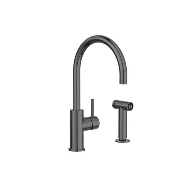 Zen SS316L Kitchen Mixer With Hand Spray Graphite - NR162208GR