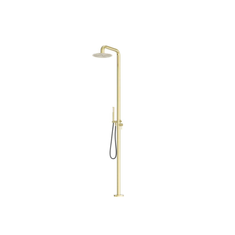 Zen SS316L Outdoor Freestanding Shower Column Brushed Gold - NR162205ABG