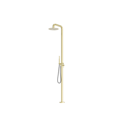 Zen SS316L Outdoor Freestanding Shower Column Brushed Gold - NR162205ABG