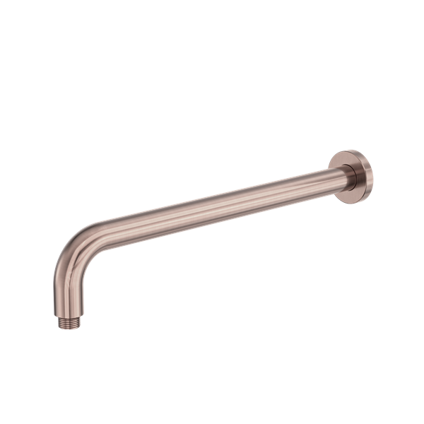 Zen SS316L Round Shower Arm 400mm Length Brushed Bronze - NR509BZ