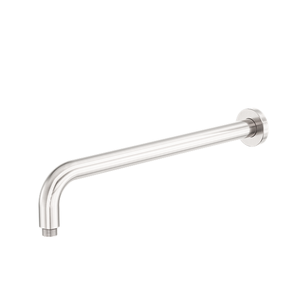 Zen SS316L Round Shower Arm 400mm Length Brushed Nickel - NR509BN