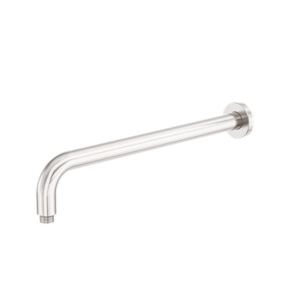 Zen SS316L Round Shower Arm 400mm Length Brushed Nickel - NR509BN