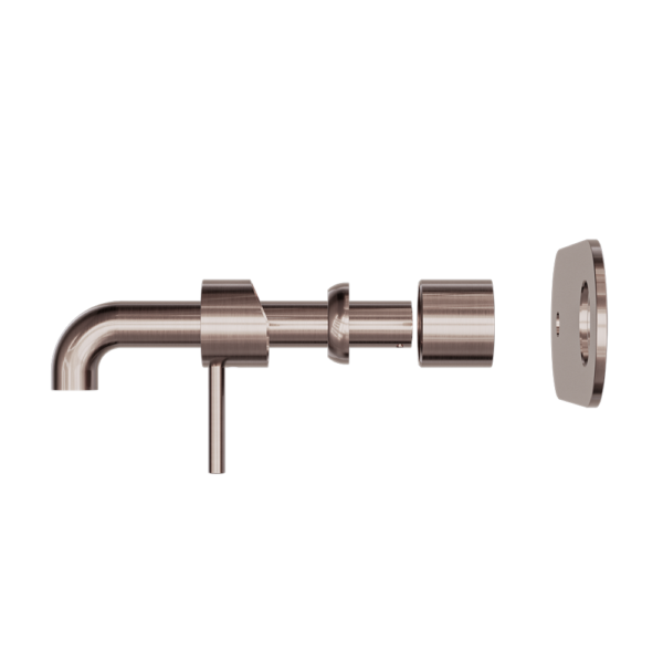 Zen SS316L Wall Basin/Bath Mixer 230mm Spout Trim Kits Only Brushed Bronze - NR162210A230tBZ
