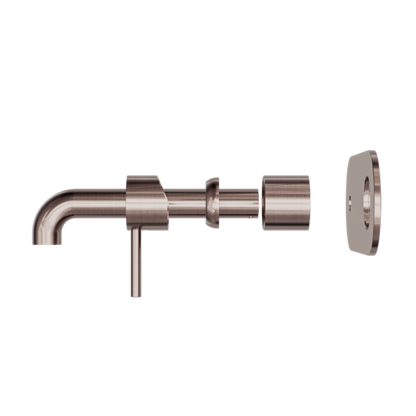 Zen SS316L Wall Basin/Bath Mixer 230mm Spout Trim Kits Only Brushed Bronze - NR162210A230tBZ