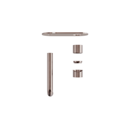 Zen SS316L Wall Basin/Bath Mixer 230mm Spout Trim Kits Only Brushed Bronze - NR162210A230tBZ