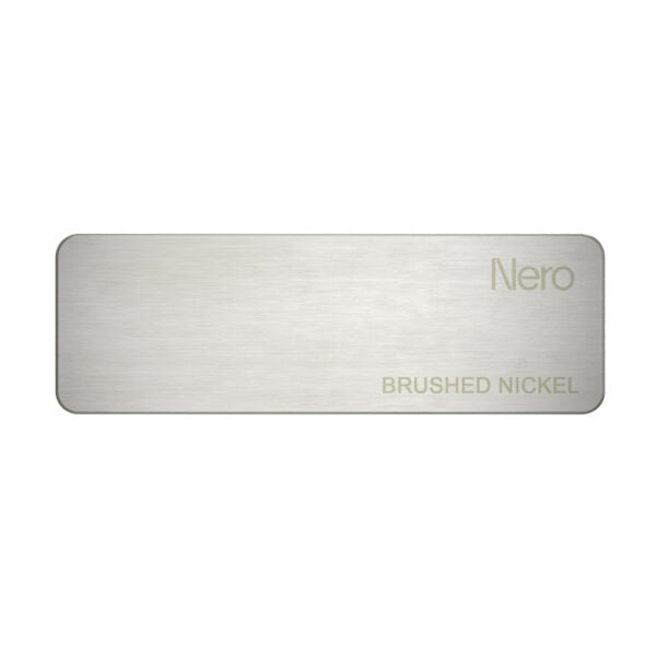 Colour Sample Plate Brushed Nickel