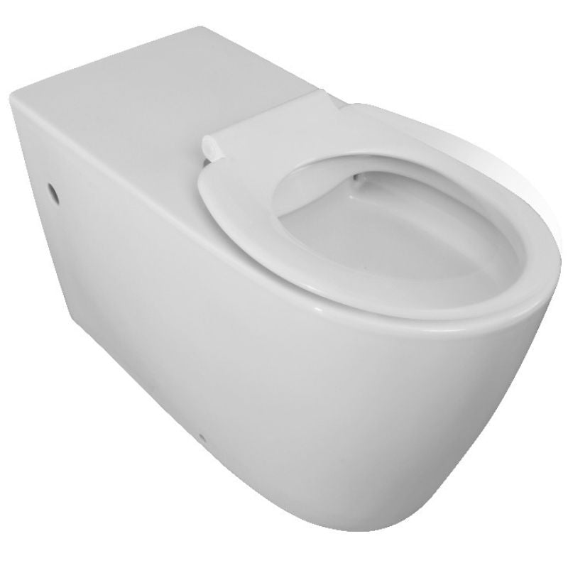 DDA Toilet 800mm Care Raised Height Floor Pan Only - Grey Seat