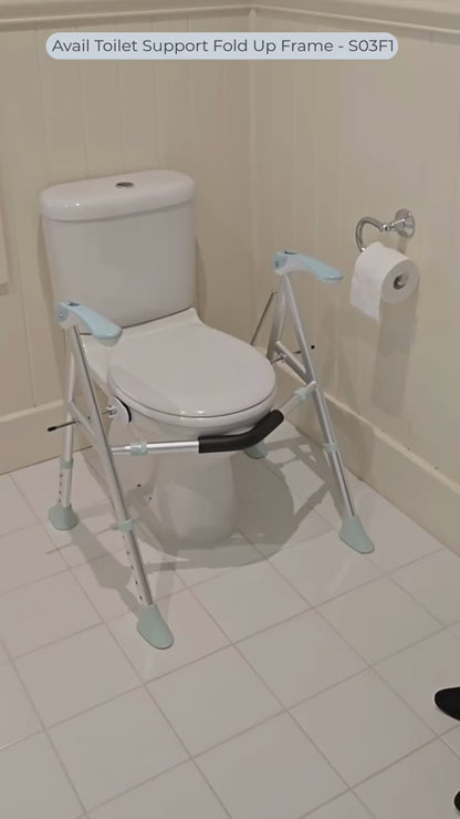 Avail Toilet Support Fold Up Frame - S03F1