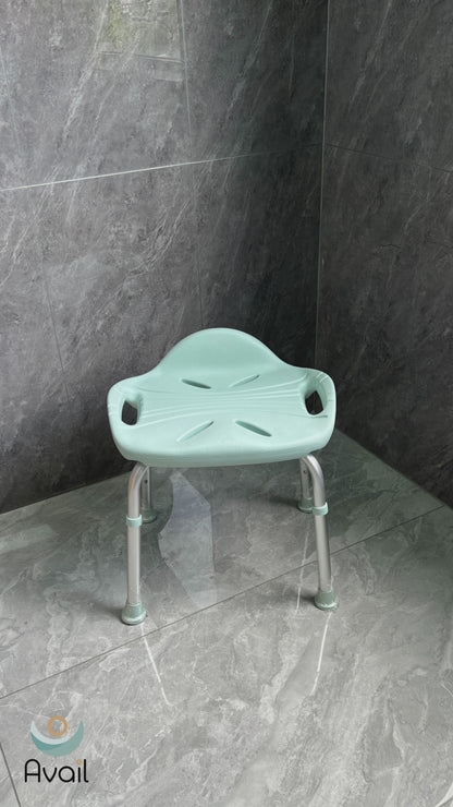 Shower Stool with Handles and Adjustable Legs - S03C2
